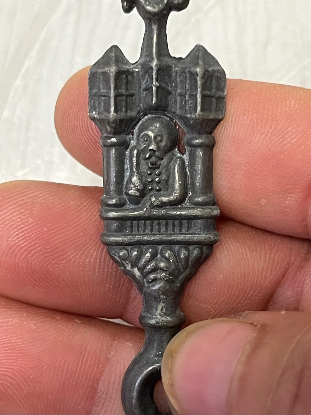 Antique peltre decorative black